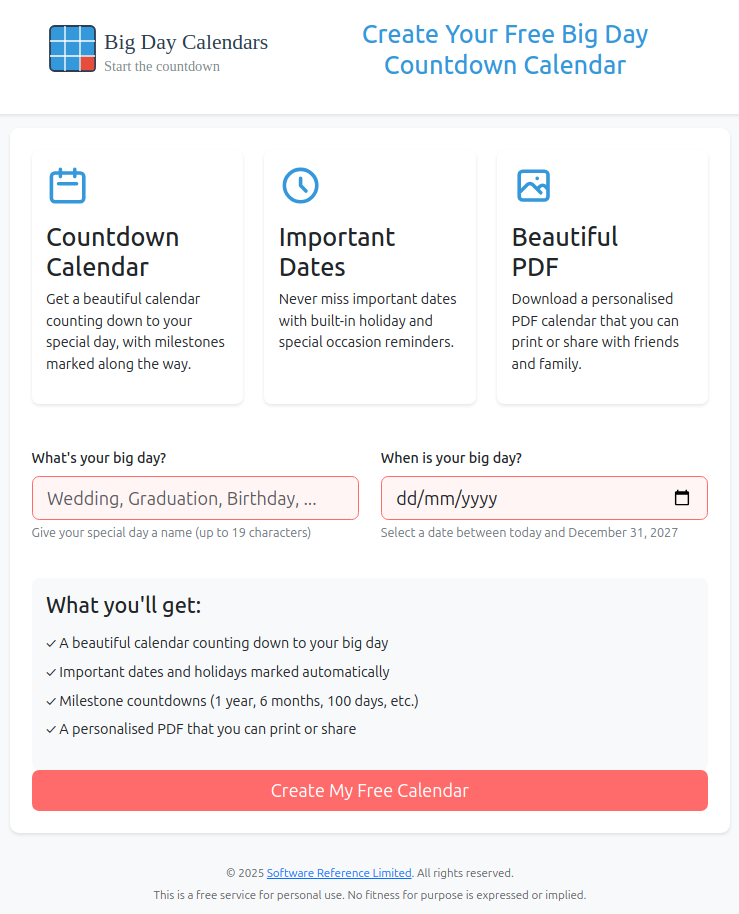 A screenshot showing the website